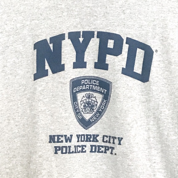NYPD Heathered Gray Tee - Picture 2 of 4